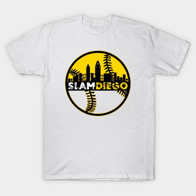 Slam Diego Baseball City Sunset T-Shirt by EnolaReven